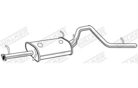 Exhaust backbox / end silencer 23339 Walker, Image 6