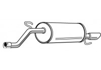 Exhaust backbox / end silencer 23352 Walker