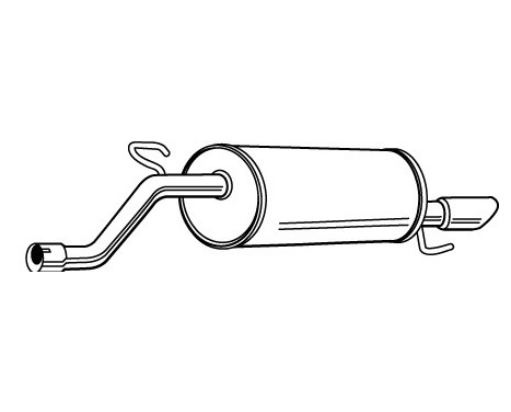 Exhaust backbox / end silencer 23352 Walker