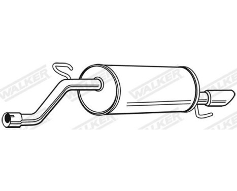 Exhaust backbox / end silencer 23352 Walker, Image 6