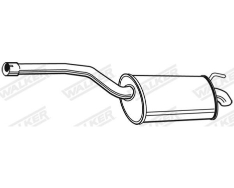 Exhaust backbox / end silencer 23368 Walker, Image 2