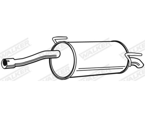 Exhaust backbox / end silencer 23375 Walker, Image 9