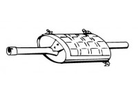 Exhaust backbox / end silencer 23378 Walker