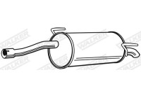 Exhaust backbox / end silencer 23380 Walker