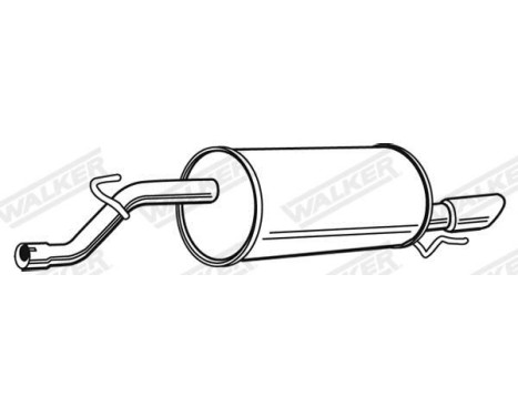 Exhaust backbox / end silencer 23381 Walker, Image 5