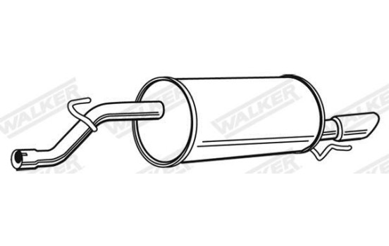 Exhaust backbox / end silencer 23381 Walker, Image 5