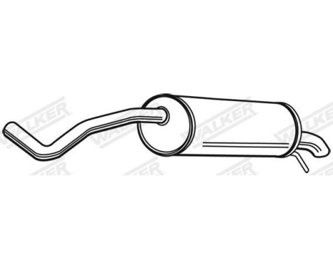 Exhaust backbox / end silencer 23408 Walker, Image 9