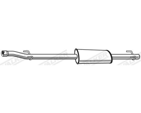 Exhaust backbox / end silencer 23414 Walker, Image 5