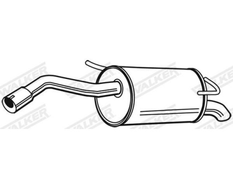 Exhaust backbox / end silencer 23464 Walker, Image 6