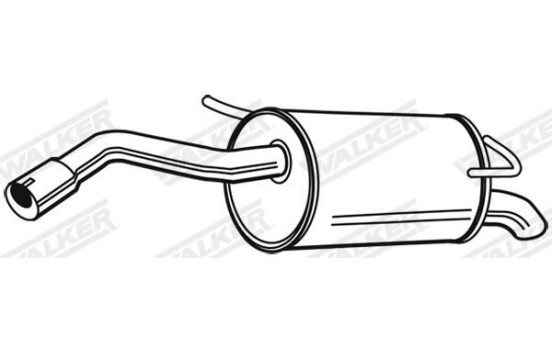 Exhaust backbox / end silencer 23464 Walker, Image 6