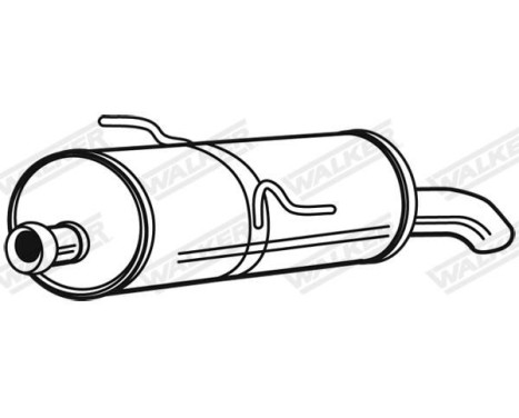 Exhaust backbox / end silencer 23475 Walker, Image 2