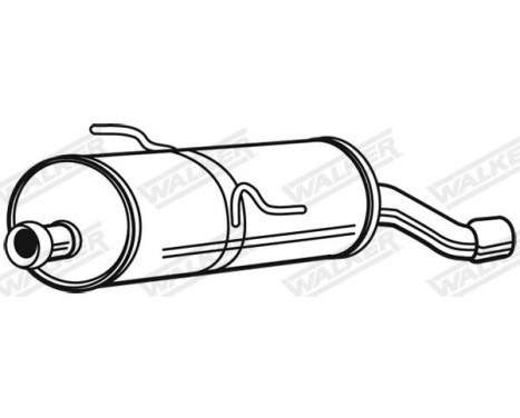 Exhaust backbox / end silencer 23476 Walker, Image 2