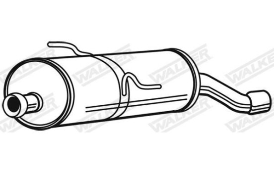 Exhaust backbox / end silencer 23476 Walker
