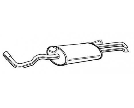 Exhaust backbox / end silencer 23477 Walker
