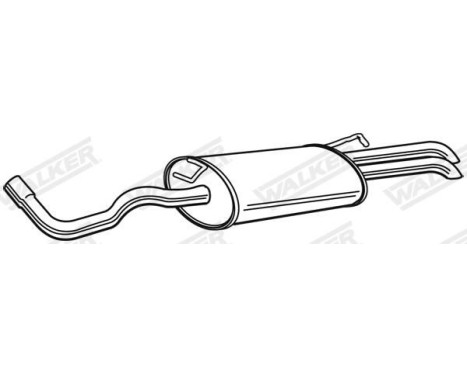 Exhaust backbox / end silencer 23477 Walker, Image 6