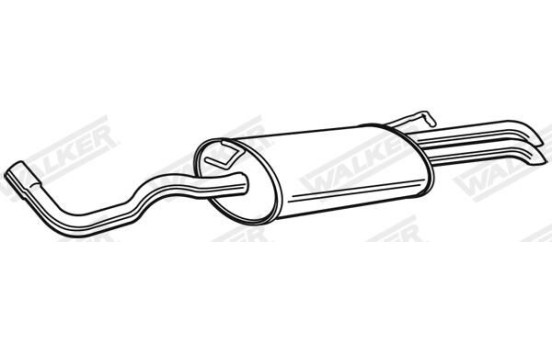 Exhaust backbox / end silencer 23477 Walker, Image 3