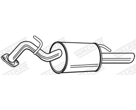 Exhaust backbox / end silencer 23498 Walker, Image 6