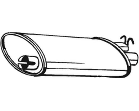 Exhaust backbox / end silencer 235-003 Bosal, Image 2