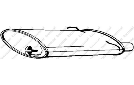 Exhaust backbox / end silencer 235-021 Bosal