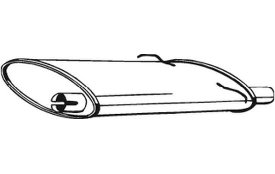 Exhaust backbox / end silencer 235-021 Bosal, Image 2