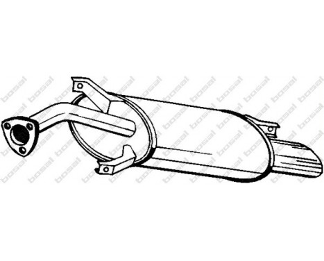 Exhaust backbox / end silencer 235-135 Bosal