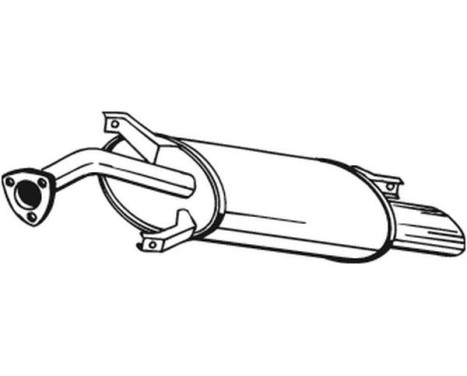 Exhaust backbox / end silencer 235-135 Bosal, Image 2