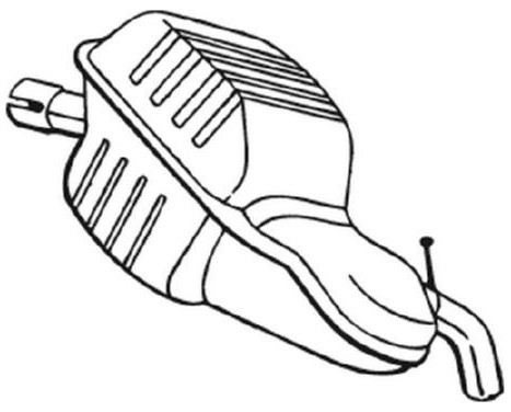 Exhaust backbox / end silencer 235-139 Bosal, Image 2