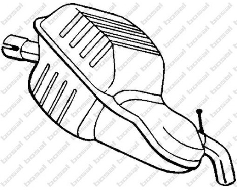 Exhaust backbox / end silencer 235-143 Bosal, Image 2