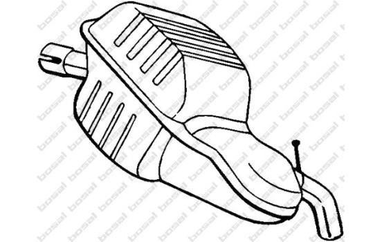 Exhaust backbox / end silencer 235-143 Bosal, Image 2