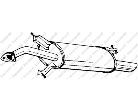 Exhaust backbox / end silencer 235-161 Bosal