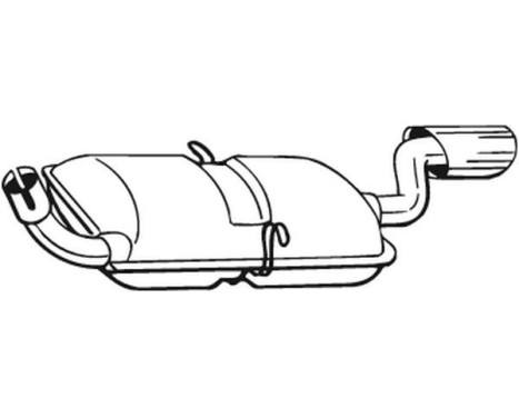 Exhaust backbox / end silencer 235-193 Bosal, Image 2