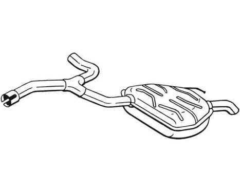 Exhaust backbox / end silencer 235-195 Bosal