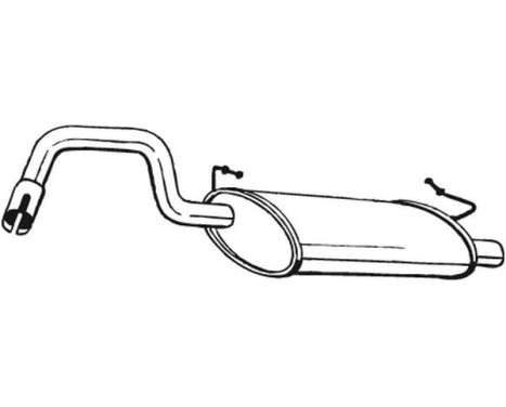 Exhaust backbox / end silencer 235-203 Bosal, Image 2