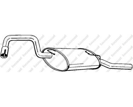 Exhaust backbox / end silencer 235-209 Bosal