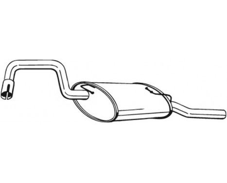 Exhaust backbox / end silencer 235-209 Bosal, Image 2