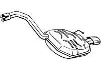 Exhaust backbox / end silencer 235-211 Bosal