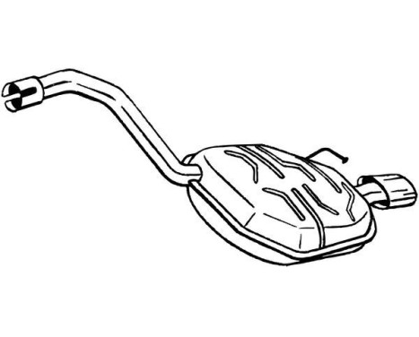 Exhaust backbox / end silencer 235-211 Bosal