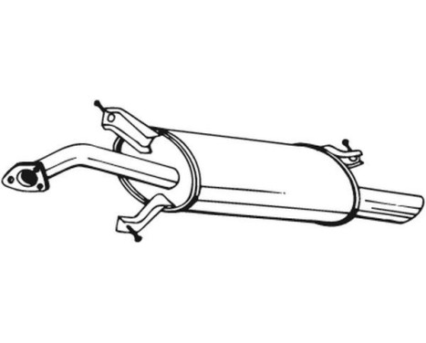 Exhaust backbox / end silencer 235-215 Bosal, Image 2