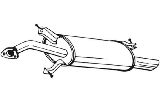 Exhaust backbox / end silencer 235-215 Bosal, Image 2