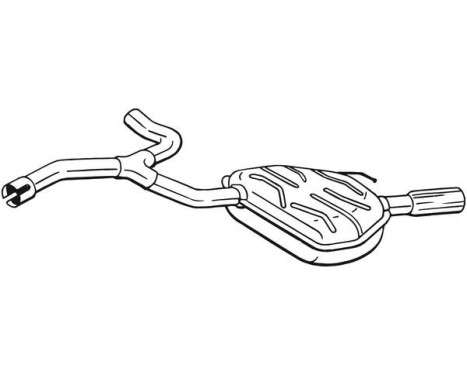 Exhaust backbox / end silencer 235-223 Bosal