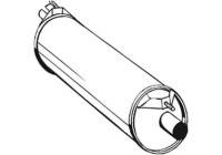 Exhaust backbox / end silencer 235-899 Bosal