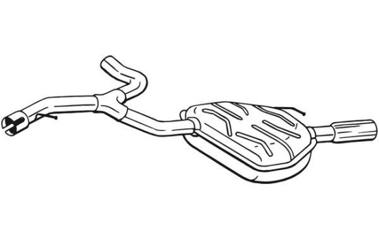 Exhaust backbox / end silencer 235-929 Bosal