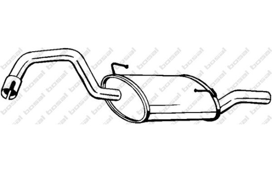 Exhaust backbox / end silencer 235-931 Bosal, Image 2