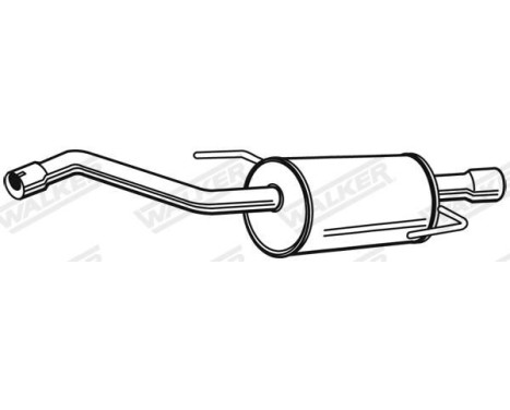 Exhaust backbox / end silencer 23509 Walker, Image 2