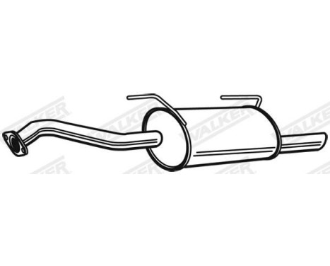 Exhaust backbox / end silencer 23521 Walker, Image 2