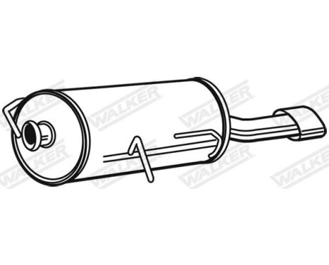 Exhaust backbox / end silencer 23524 Walker, Image 9