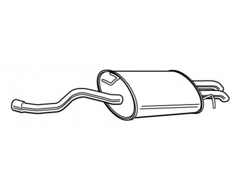 Exhaust backbox / end silencer 23568 Walker