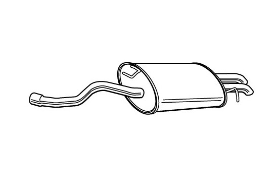 Exhaust backbox / end silencer 23568 Walker