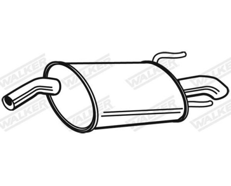 Exhaust backbox / end silencer 23601 Walker