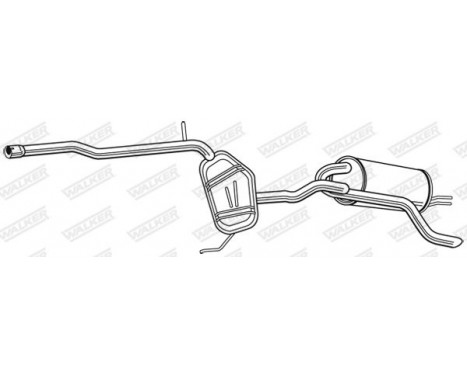 Exhaust backbox / end silencer 23607 Walker, Image 5